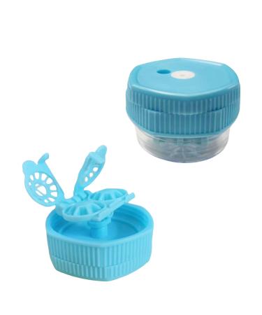 1pc Manually Contact Lens Washer Cleaner Plastic Lens Cleaner Case 0941 Blue