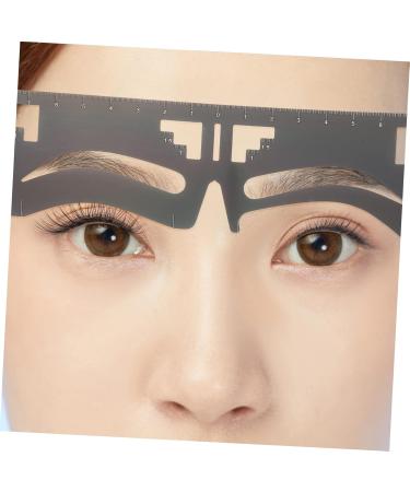 Healeved 2pcs Eyebrow Ruler Eyebrow Makeup Tools Eyebrow Shaping Stencil Brow Guide Stencil Brow Makeup Supplies Eyebrow Template Eyebrow Stencil Brow Guide Ruler Brow Guide Template 17x4.8cm Black - Buy Online on GoSupps.com