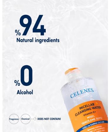 Celenes by Sweden - Advanced Micellair Cleansing Water with Sea Buckthorn | Vitamin C Enriched Alcohol and Paraben Free | For Oily and Combination Skin | Deep Cleansing and Refreshing 250 ml - Buy Online on GoSupps.com