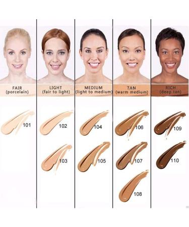 Glamza Phoera Foundation Full Coverage Makeup Kit - 24-Hour Long Lasting Oil Control Soft & Smooth Concealer Cream 5 Foundation 30ml & Silicone Sponge (101) - Buy Online on GoSupps.com