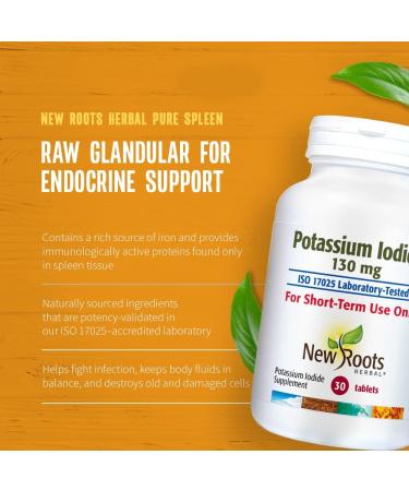 New Roots Herbal Potassium Iodide 130mg Supplement (30 tabs) - YODO Naciente - Exp. 03/2027 - Buy Online on GoSupps.com