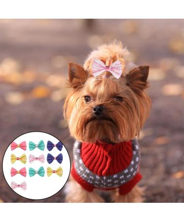 Buy Luliyldj 10-Piece Dog Hair Clips & Grooming Accessories | Bowknot Headgear for Small & Medium Dogs and Cats | Pet Care Essentials - Buy Online on GoSupps.com