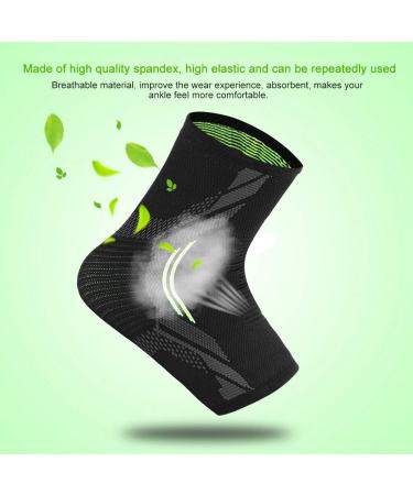 Buy Water Absorbent Breathable Spandex Ankle Brace - Three Dimensional Knitting Support for Sports - M Size Black - Buy Online on GoSupps.com