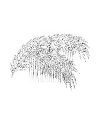 DOITOOL Wedding Hair Comb Tiara Hair Side Combs Bridal Hair Comb Bridal Hair Accessories Crystal Bride Dress Wedding Hair Piece