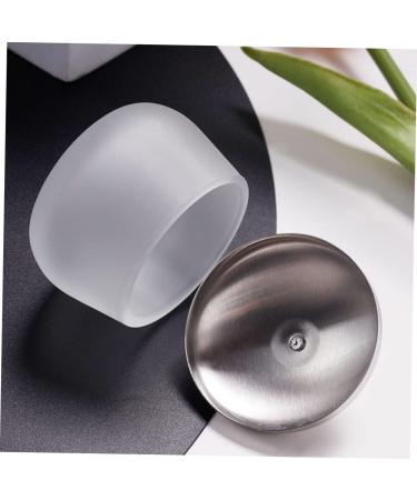 Healeved Nail Art Crystal Cup Decorative Monomer Dish Liquid Containers Manicure Tool Dappen Dish with Lid Nail Art Cleaning Tool Glass Cleaning Cup Stainless Steel Mixing Cup Carved - Buy Online on GoSupps.com