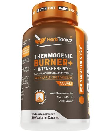 Thermogenic Fat Burner | Healthy Weight Supplement for Women and Men | 60 Vegetarian Pills