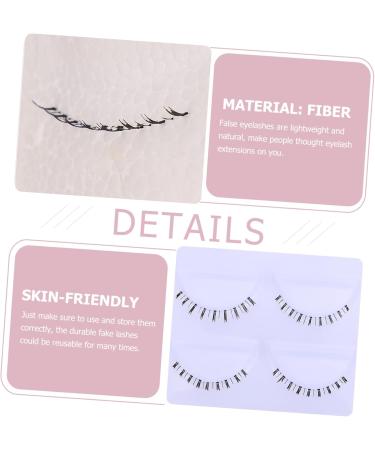 MAGICLULU Bottom Lashes Strip 20 Pairs Lower Eyelashes Natural Lashes Fake Eyelashes Fake Lashes False Eyelashes False Lower Lashes Natural Eyelashes Bottom Lashes Fiber Transparent Stem - Buy Online on GoSupps.com