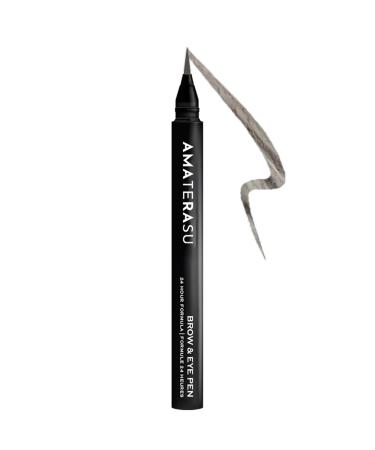 Eye Liner & Eye Brow Pen - 2-in-1 Makeup Pen That Combines Eyeliners & Eye Brow Pens - Smudgeproof & Waterproof Semi-Permanent Eyebrow Marker & Eyeliner Pen with 24 hr Formula - Amaterasu Truffle