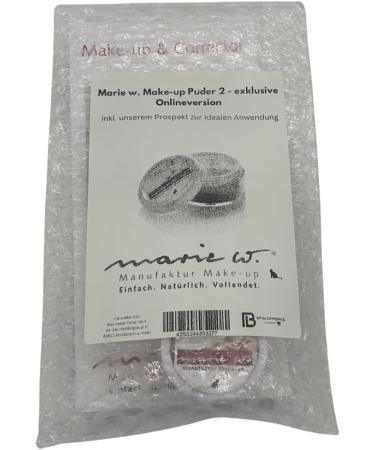 marie w Makeup powder No 2 powerful powder makeup for light to medium complexion fair skin vegan natural cosmetics 5 g beige 5 g 1er Pack - Buy Online on GoSupps.com