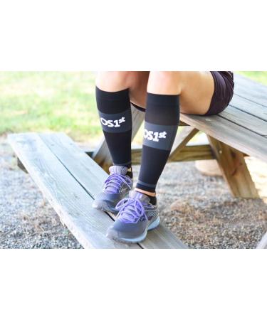 OS1st Thin Air Compression Calf Sleeves TA6 - Maximize Airflow & Relieve Shin Splints | Black Medium for Running - International Shipping Available - Buy Online on GoSupps.com