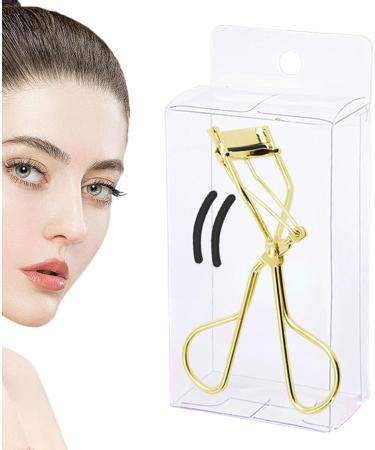 Eyelash Curler Handheld No Eye Lash Curler - Dramatically Curled Eyelashes Curler with Padded Handle for Long Lasting Effect Gold-plated-pvc Box - Buy Online on GoSupps.com
