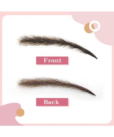 Vlasy Handmade Women's Human Hair False Eyebrows - Natural Lace Eyebrows for Lady | KS-W734-32 - Buy Online on GoSupps.com