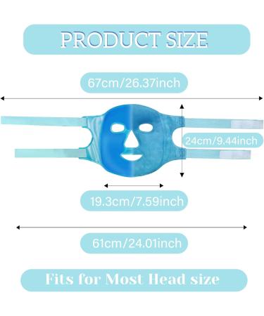 Cooling Mask with Can be used on both sides Reusable Cold Gel Mask for Eyes Face for Women Men Face Mask - Buy Online on GoSupps.com