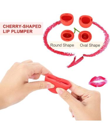 Portable Cherry-Shaped Lip Plumping Enhancer | Silicone Lip Pump Device for Quick Lip Enhancement | Beauty Tool - Buy Online on GoSupps.com