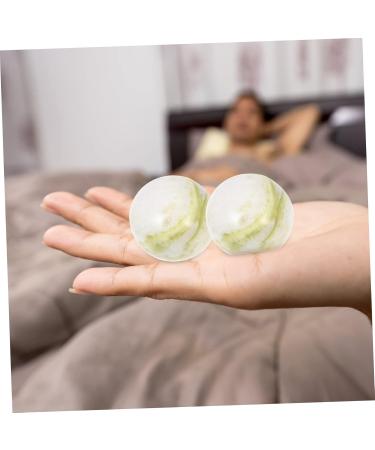 Gleavi Gymnastics Ball Set - Acupressure Forearm Handle & Baoding Balls for Strength Training | Portable Meditation Fitness Balls - Perfect Gift for Seniors | Lantian Jade - 3.5x3.5cm - Buy Online on GoSupps.com