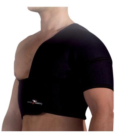 Precision Training Neoprene Half Shoulder Support (Left) Small Black / Red