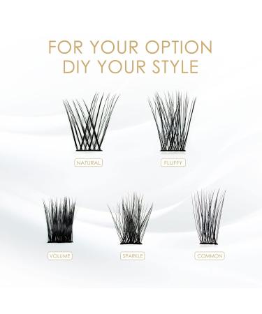 Lankiz Single Eyelashes 0.07 C Curl 10-16mm - 48 PCS Cluster Lashes for DIY Eyelash Extensions | Premium Individual Fake Lashes at Home - Buy Online on GoSupps.com