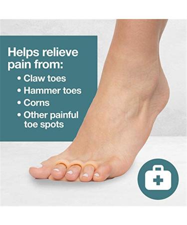 Toe Separator Silicone - Hallux Valgus Correction & Spreader - 2 Pairs for Comfortable Relief - Buy Online on GoSupps.com