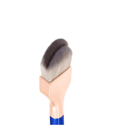 Bdellium Tools Professional Makeup Brush - Golden Triangle 951 Small Slanted Double Dome Blender | Vegan Soft Synthetic Fibers for Blending - Blue (1pc - Buy Online on GoSupps.com