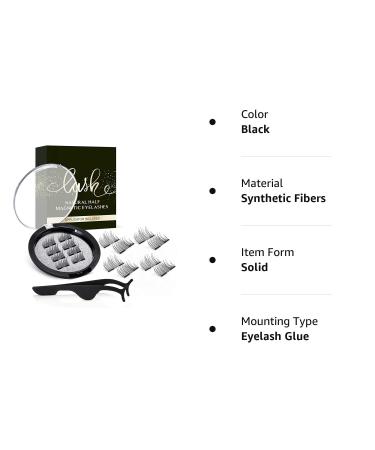 VASSOUL Dual Magnetic Half Lash Eyelashes | Ultra Thin 0.2mm Magnet | Lightweight & Reusable 3D Lashes with Applicator - Buy Online on GoSupps.com