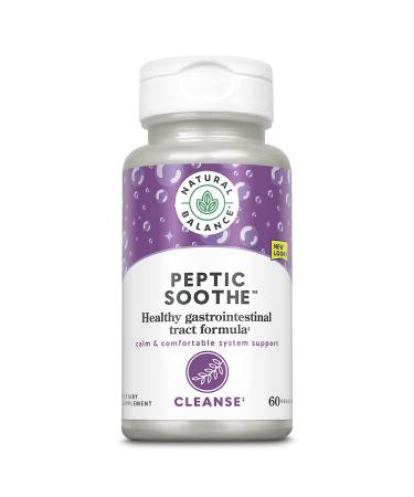 Natural Balance Peptic Soothe | Gastrointestinal Formula for Healthy Digestion Support | with Zinc Carnosine L-Glutamine & Mastic Gum | 60 VegCaps