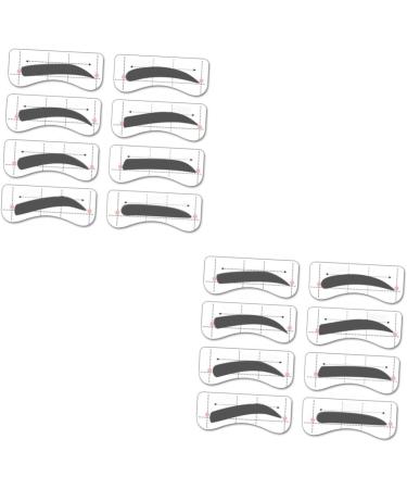 Ipetboom Kits 64 Pairs 8 Eyeshadow Eyebrow Stencils Eyebrow Makeup Tools Mold Tracking Device Eyebrow Trimming Eyebrow Stickers mediumx2pcs As Shownx2pcs - Buy Online on GoSupps.com