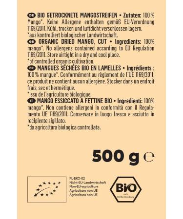 KoRo - Organic Puffed Mango 500 g - No added sugar - Particularly crunchy - Aromatic-sweet - 100% pleasure of - Buy Online on GoSupps.com