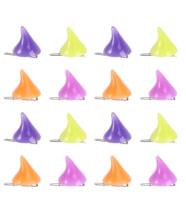 Frcolor Hair Clips 8 Pairs Gothic Cosplay Little Demon OX Horn Halloween Hair Clip Pin (Random Color)