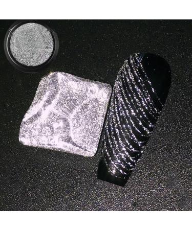 6 Colors Optional Reflective Nail Art Design Glitter Nail Gel Wire Drawing Flower Line Gel Spider Gel Varnish DIY Manicure - (Color: A2)