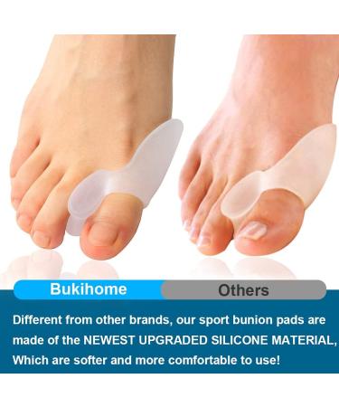 Buy Bukihome Upgrade Pack: 10 Bunion Cushions Sport Pad & Toe Spacers for Effective Relief | Bunion Corrector & Gel Shield for Men & Women - International Shipping Available - Buy Online on GoSupps.com