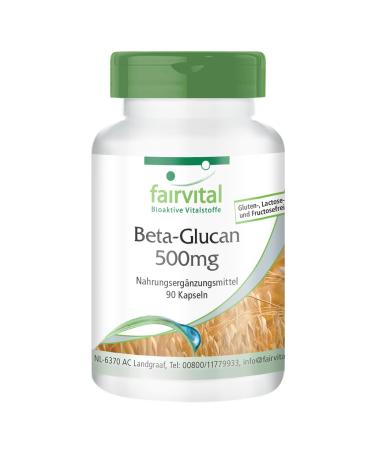 Fairvital | B ta glucane 500mg - 15 jours - VEGAN - Fortement dos - 90 g lules - normalis 70% de polysaccharides d'avoine