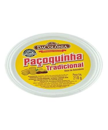 Pa oca Rolha Tradicional DACOLONIA 210g - Fine Peanut bar Plastic Box 210g