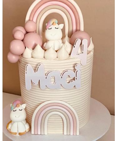 SugArt Unicorn Edible Cake Toppers | Handmade Animal Cake Decorations for Birthdays Easter Decorations or Baby Showers | Perfect on Fondant Butter Cream & Icing Sugar Cakes | Contains Food Colors - Buy Online on GoSupps.com