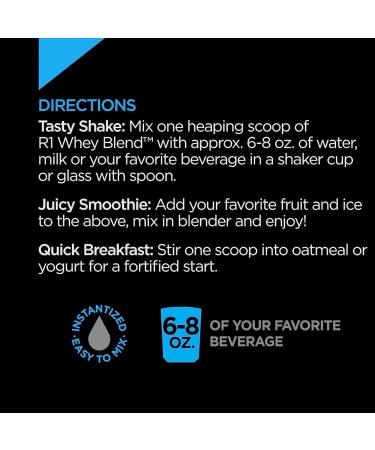 Rule 1 Whey Blend | 100% Whey Protein From Whey Concentrates Isolates & Hydrolysates | 24 Grams Protein 5 Grams BCAAs & 4 Grams Glutamine Per Serving (2LB Lightly Salted Caramel) Lightly Salted Caramel 2LB - Buy Online on GoSupps.com