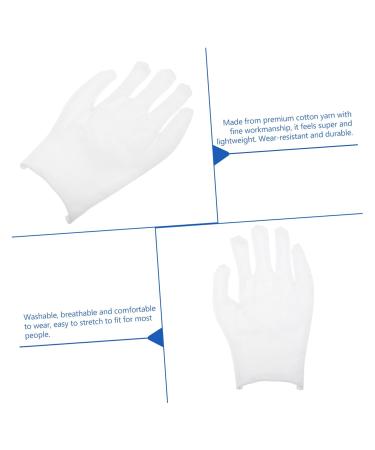 Angoily 12pairs Gloves Paraffin Wax Mittens Jewelry Glove Wax Bath Liners Paraffin Wax Liners Paraffin Bath Mittens Wax Bath Mittens Cotton Yarn Care Work Labor Protection Cotton White - Buy Online on GoSupps.com