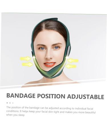 Beatifufu 1 PC Thin Belt Strap -lifting Belt Double Chin Reducer - Lifting Tool Anti Aging Bandage Thin Woman Chin Strap Polyester 57X10X0.5CM Green - Buy Online on GoSupps.com