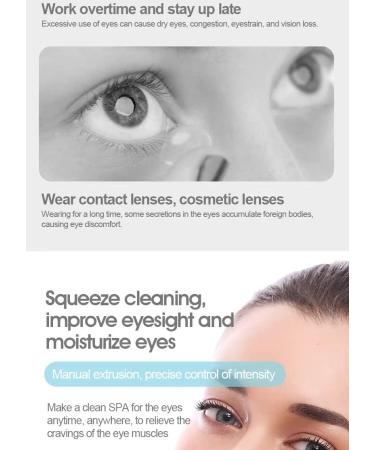 Transparent Washer Relieve Eye Fatigue Dry Squeeze Silicone Eye Cup Pink - Buy Online on GoSupps.com