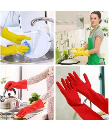 MIN-XL Waterproof Cleaning Glove - Kitchen & Household Cleaning, Dishwashing, Car Wash - Red 45CM-L - Buy Online on GoSupps.com