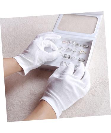 COOLHIYA 12 Pairs Cotton Protective Gloves lab Gloves Hand Muffs Cosmetic moisturizing Gloves Industrial Gloves Coin Jewelry Gloves Inspection Gloves White Cotton Gloves Protection Work M:22X9cm White - Buy Online on GoSupps.com