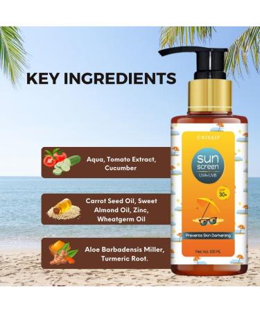 Unisaif Organic Sun Screen Lotion - Buy Online on GoSupps.com