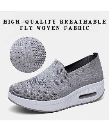 Women's Orthopedic Mesh Platform Sneakers with Air Cushion - Brown (Size 5) - Buy Online on GoSupps.com
