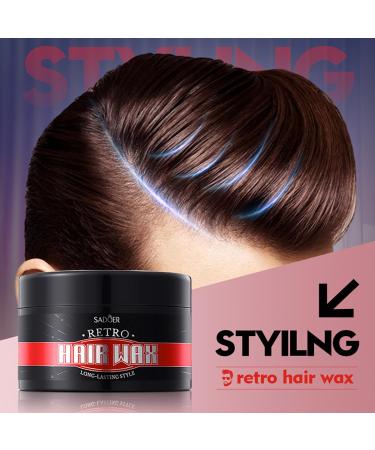 Hair Styling Wax for Retro Look - Long Lasting Hold Matte Finish 100g | International Shipping Available - Buy Online on GoSupps.com