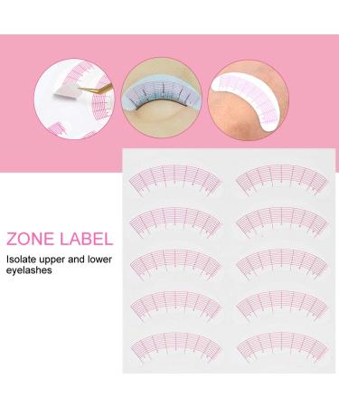 Eyelash Extension Glue Sticker Pads - 175 Pairs for Perfect Eye Positioning & Isolation - Includes Length Size Tips - Buy Online on GoSupps.com