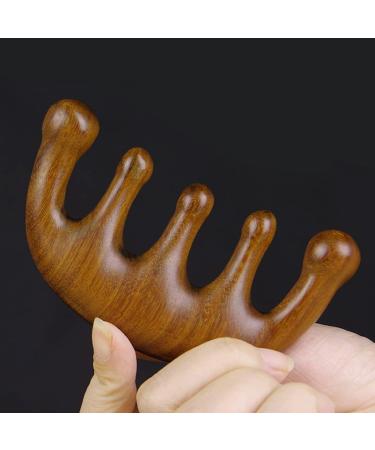 Head Massage Comb Gua Sha - 5 Wide Teeth Scalp Massager for Hair Care | International Shipping - Buy Online on GoSupps.com