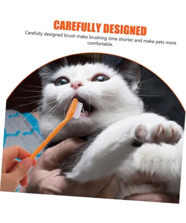 GRIRIW 8pcs Double Head Dog Toothbrush Dog Toothbrush and Toothpaste Dog Toothbrushes Pet Toothpaste Pp - Buy Online on GoSupps.com
