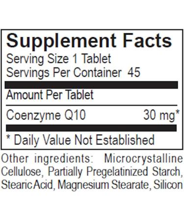 Dialyvite Hillestad Pharmaceuticals - Coenzyme Q10-30 mg - 45 Tablets - Buy Online on GoSupps.com