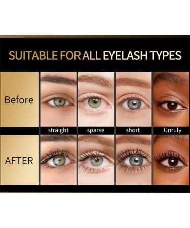 SuoHe Black 4D Silk Fiber Lash Mascara Waterproof Long Lasting Mascara Volume and Natural Beautifully Full Lengthening Thickening Softer Fuller Eyelashes Strengthening Smudgeproof Eyelash 1 PCS - Buy Online on GoSupps.com