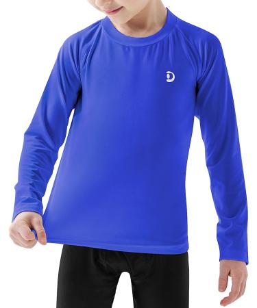 Dizoboee Youth Boys Compression Long Sleeve Shirt - Royal Blue | Kids Football Undershirt | Moisture Wicking Sports Baselayer - Buy Online on GoSupps.com