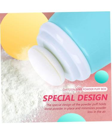 SOLUSTRE 2pcs Puff Box Loose Powder Containers - Travel Dispenser & Body Powder Holder - Buy Online on GoSupps.com