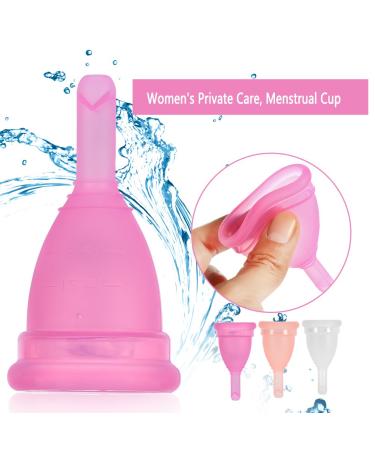 Silicone Menstrual Cup - Comfortable Leak-Free & Safe | Hygiene Cup for Women (S-#3) - Buy Online on GoSupps.com